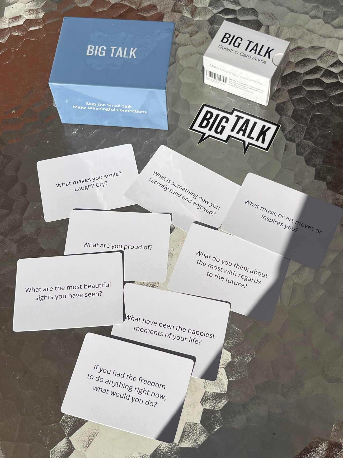BIG TALK QUESTION CARD GAME - TABLETOP SIZE