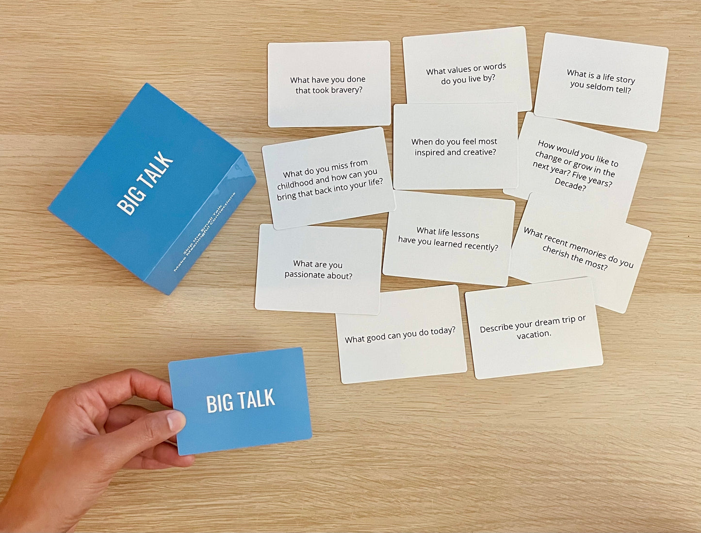 BIG TALK QUESTION CARD GAME - TABLETOP SIZE