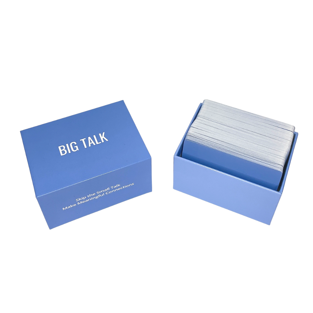 BIG TALK QUESTION CARD GAME 2.0 - 150 NEW QUESTIONS TO SKIP THE SMALL TALK