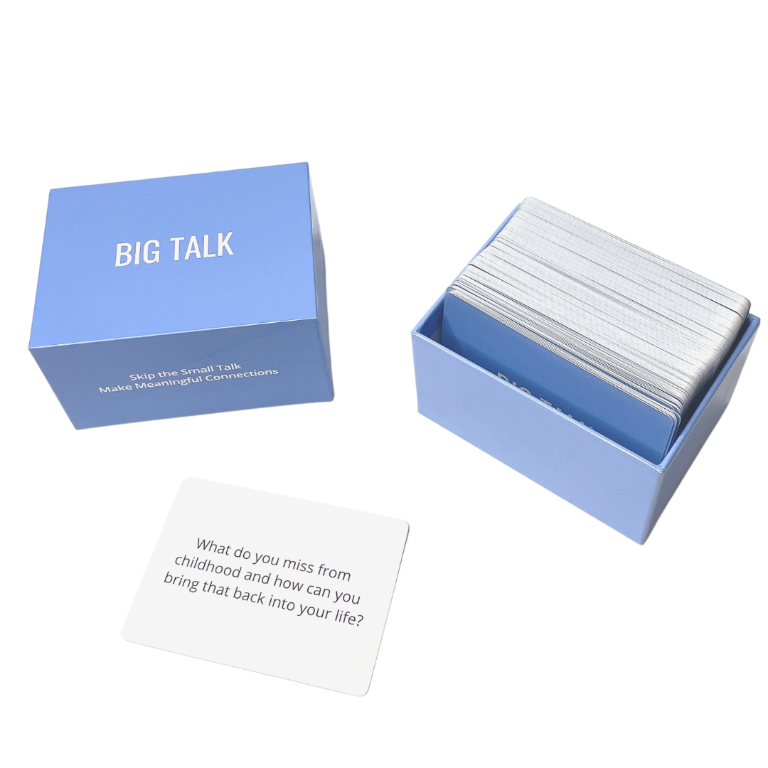 BIG TALK QUESTION CARD GAME - TABLETOP SIZE