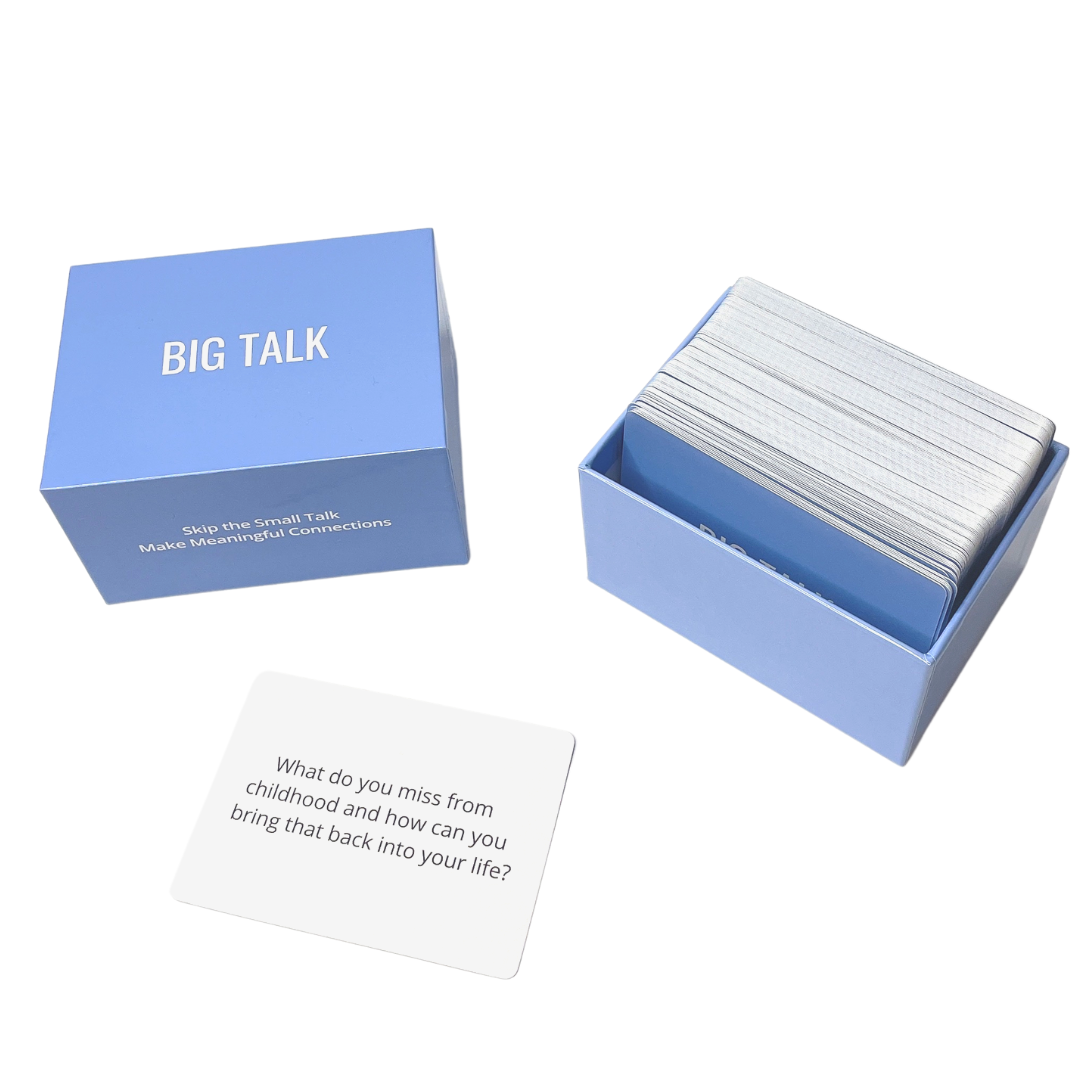 BIG TALK QUESTION CARD GAME 2.0 - 150 NEW QUESTIONS TO SKIP THE SMALL TALK